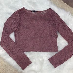 Shein Crop top lace